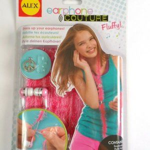 Alex Fluffy Earphone Couture Fluffy - Pink
